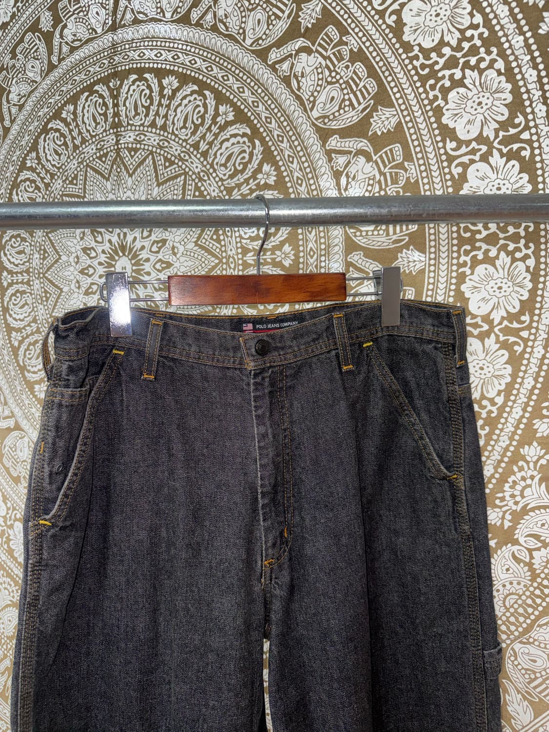 폴로진스 카펜터 흑청 데님팬츠  상품이미지4