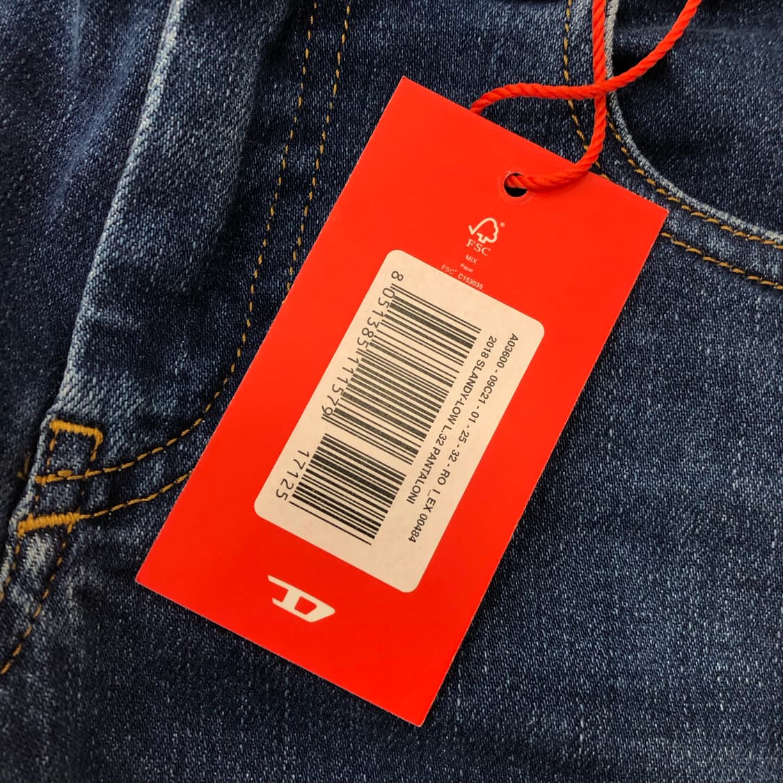 데드스탁 디젤 워싱 스키니진 데님 팬츠 상품이미지4