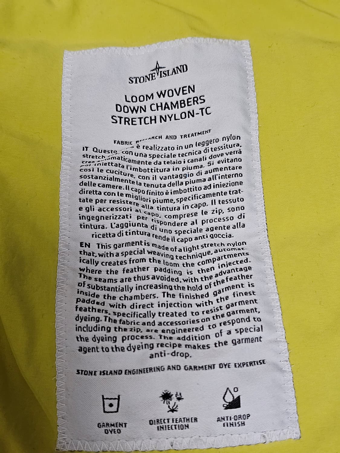 스톤아일랜드 룸 우븐 STRETCH NYLON-TC 경량 패딩 상품이미지7