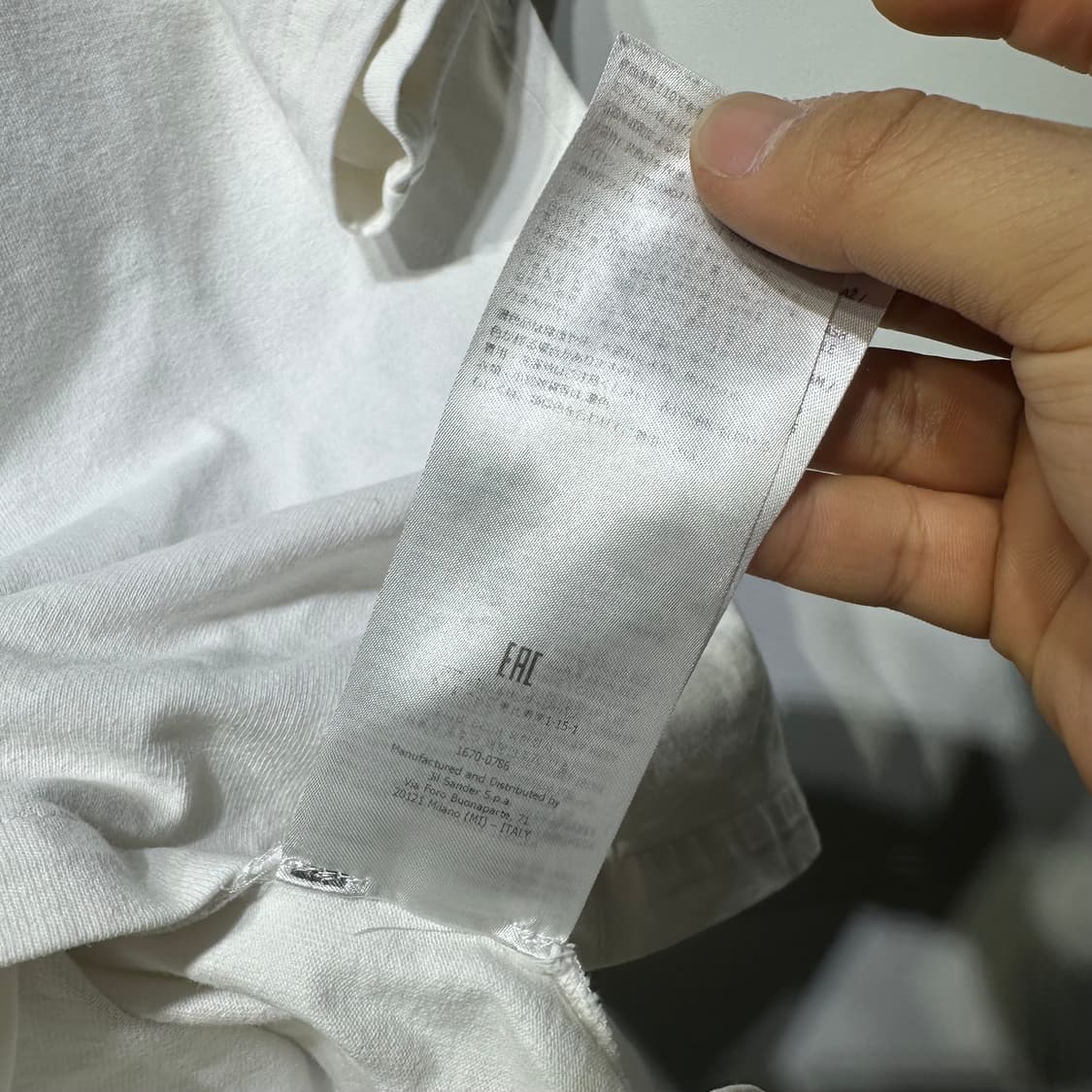 질샌더 로고 반팔 판매합니다 상품이미지6