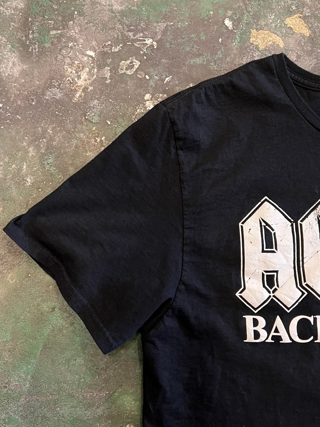 [L] ACDC Back in Black 블랙 빈티지 밴드 티셔츠 상품이미지3