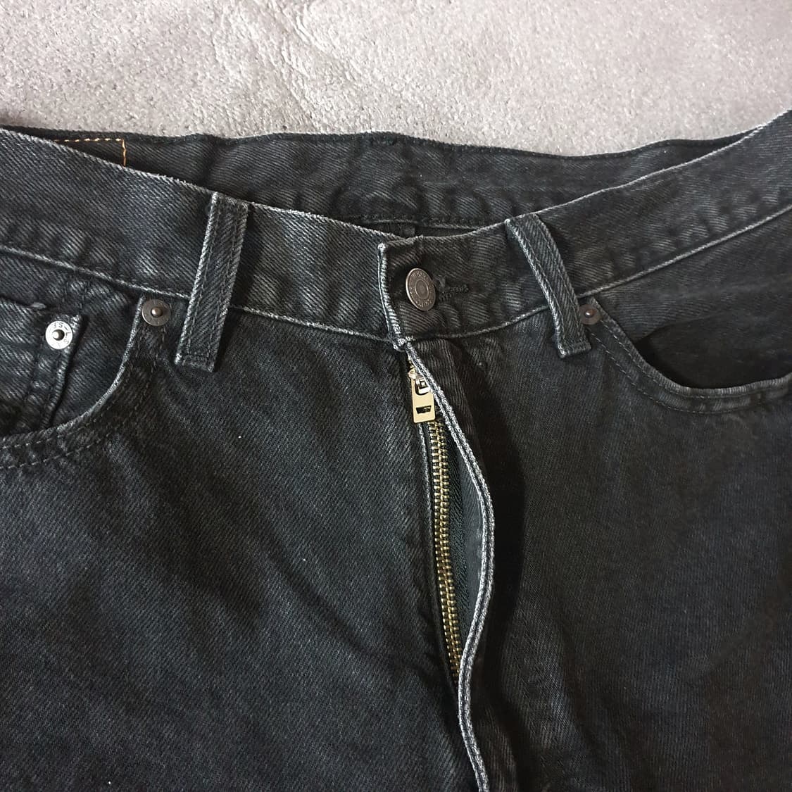 빈티지 리바이스 565 블랙진 데님 팬츠 W34 L32 상품이미지5