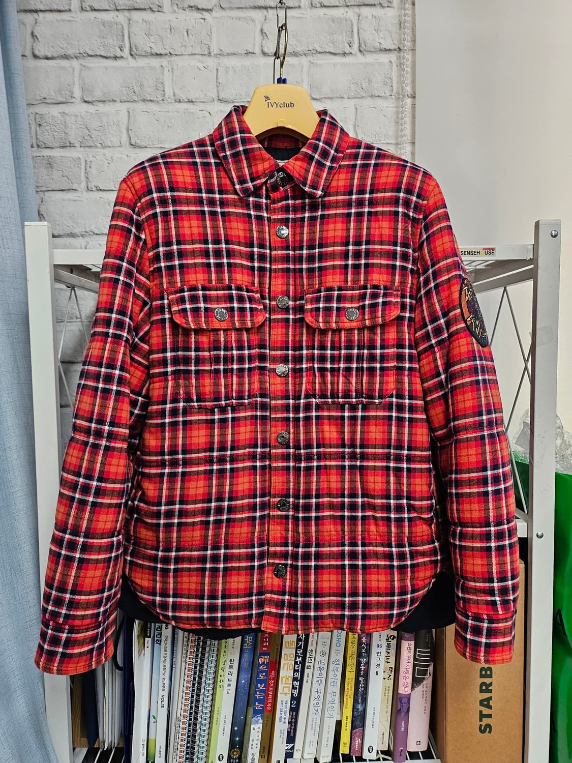 쟈딕앤볼테르 누빔 패딩셔츠 S 여성 패딩체크자켓 AC98 상품이미지1