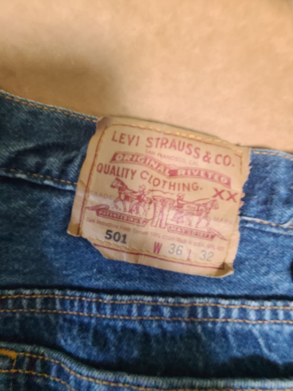 리바이스 빈티지 501 데님바지 상품이미지3