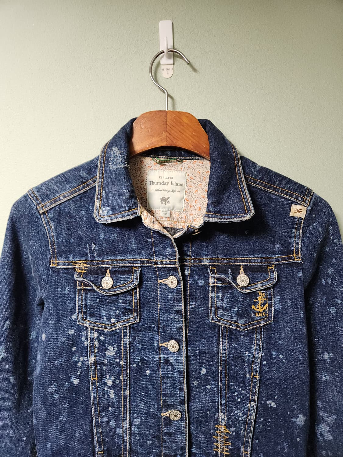 써스데이아일랜드 여성 청자켓 데님 자켓 상품이미지3