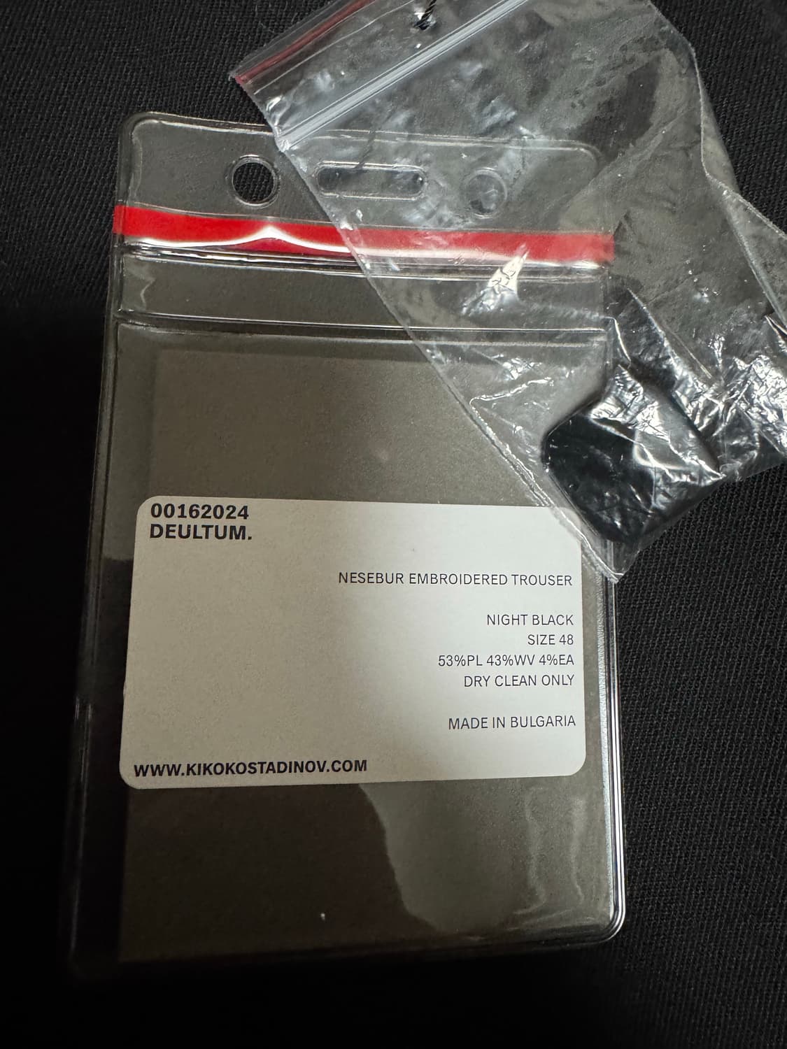 키코 코스타디노브 네세부르  트라우저 블랙 48 상품이미지2