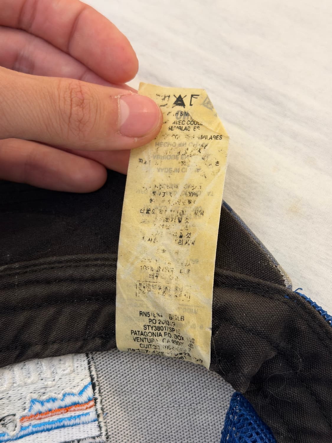 파타고니아 카모 메쉬 트러커 캡 블루 상품이미지4