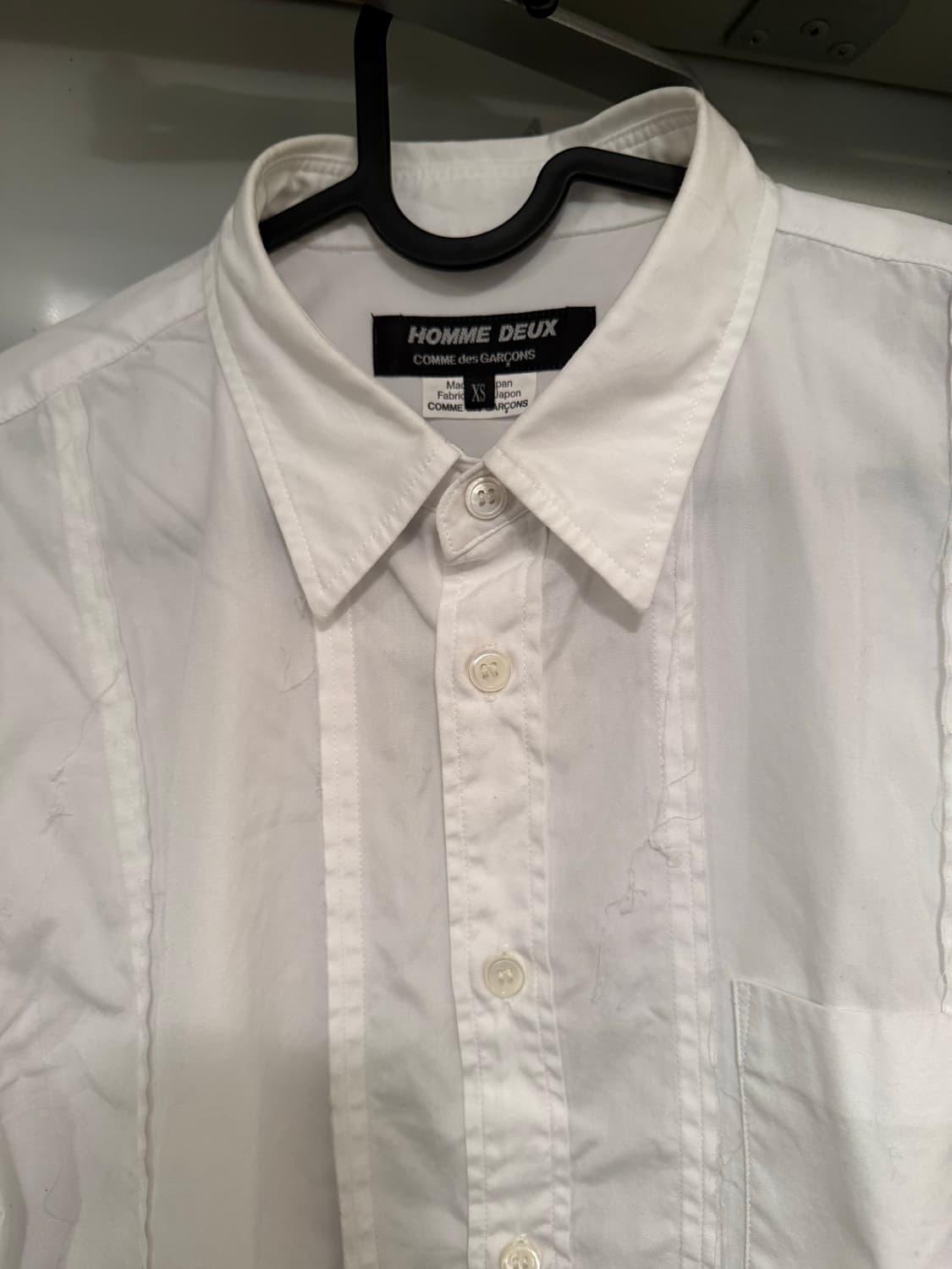 꼼데가르송 옴므 듀스 디테일 셔츠 XS 상품이미지2