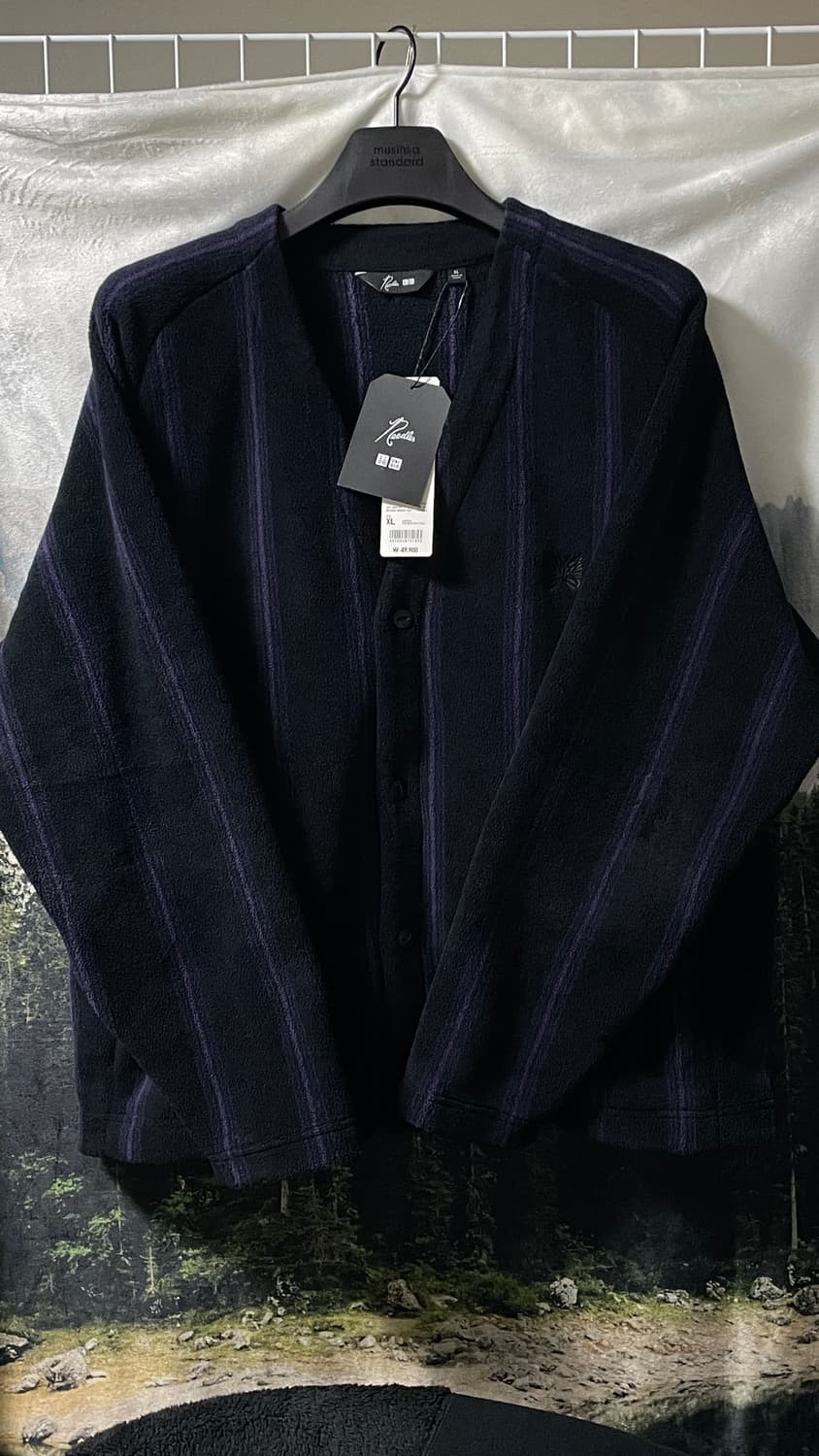 XL 유니클로 니들스 가디건 Needles x Uniqlo 스트라이프 상품이미지1