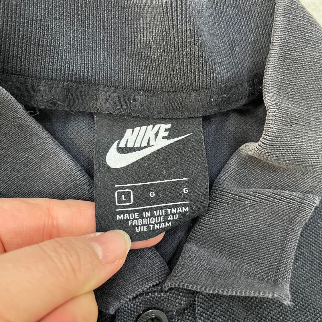 L 나이키 스우시 반팔 카라 티셔츠 0304M 상품이미지2