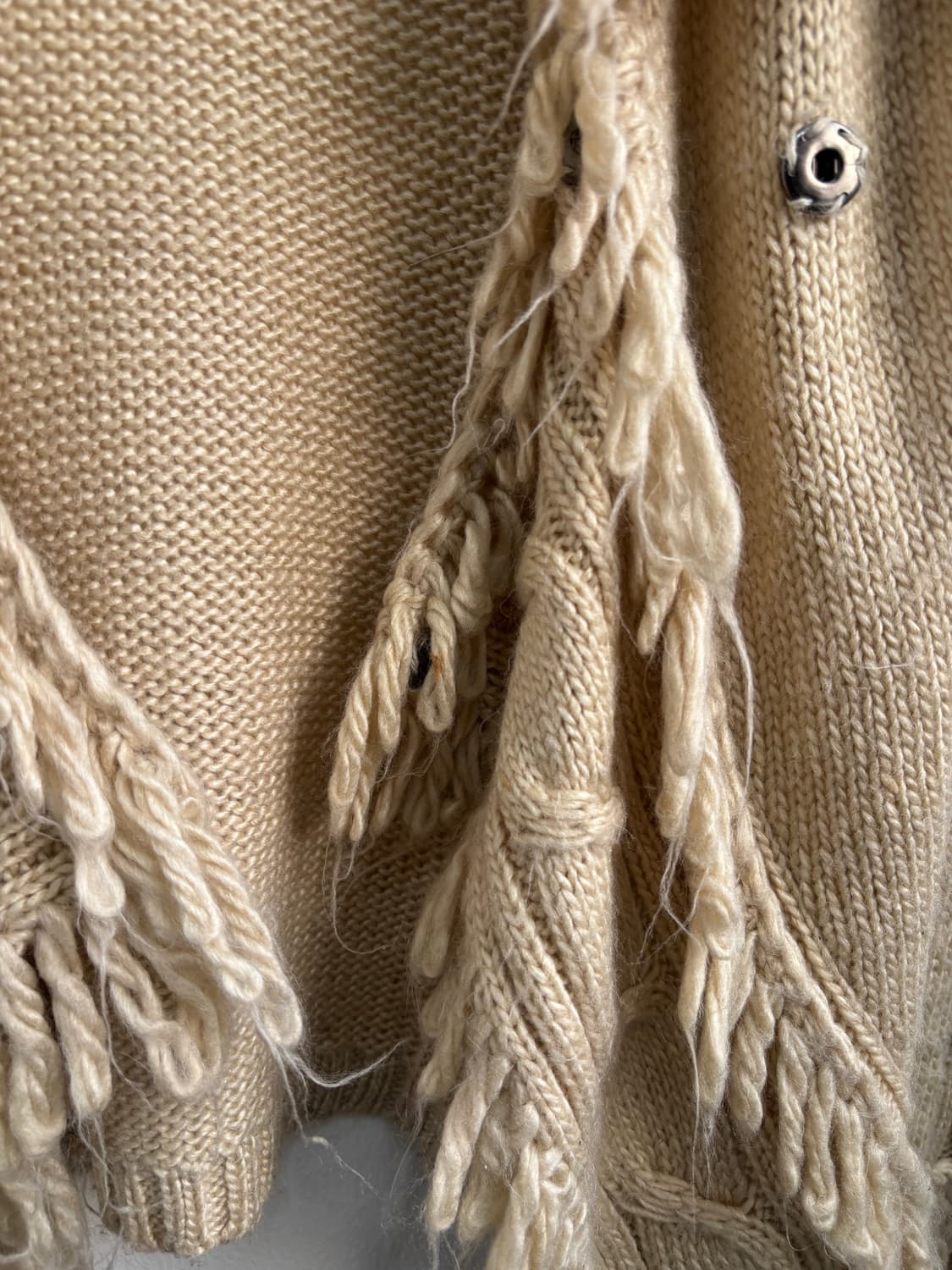 Vintage Fringe Knit Cardigan 상품이미지8