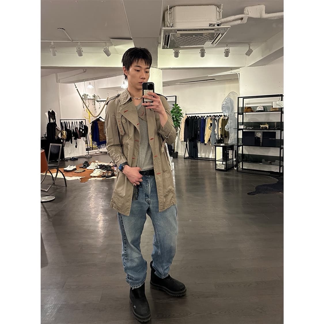 꼼데가르송 옴므플러스 트렌치코트 상품이미지4