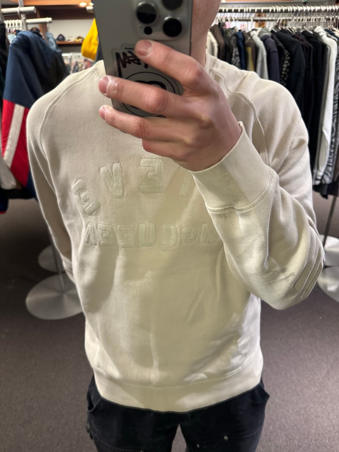 L)Barbour 스티브맥퀸 베이지 스웻셔츠(오염) 상품이미지1