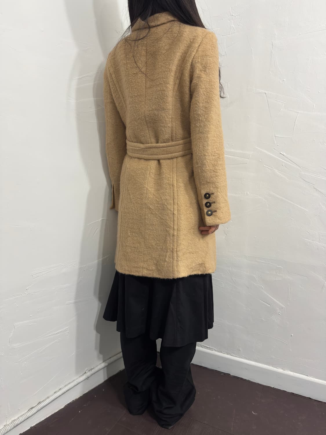 belt wool slim coat 상품이미지5
