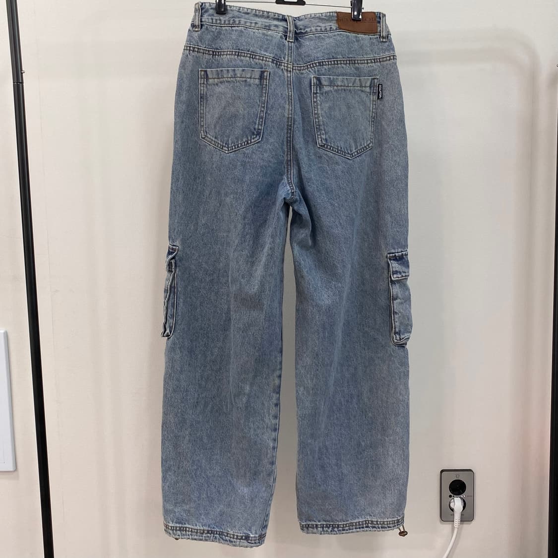 스컬프터 데님 카고 스트링 조거 팬츠 상품이미지2
