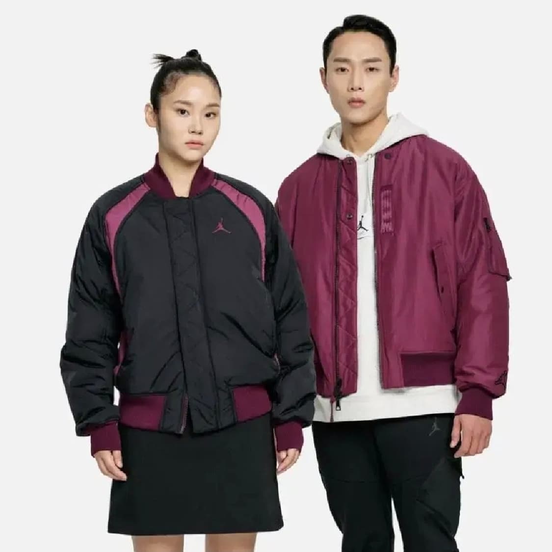 조던 에센셜 스테이트먼트 MA-1 보르도/블랙 리버서블 봄버 남녀 100 상품이미지1