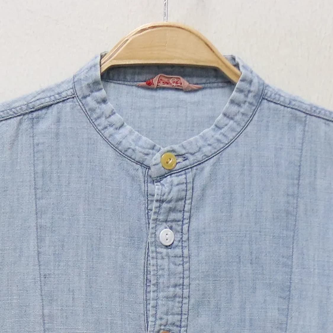 R BY 45RPM 데님 헨리넥 셔츠 63440 상품이미지5