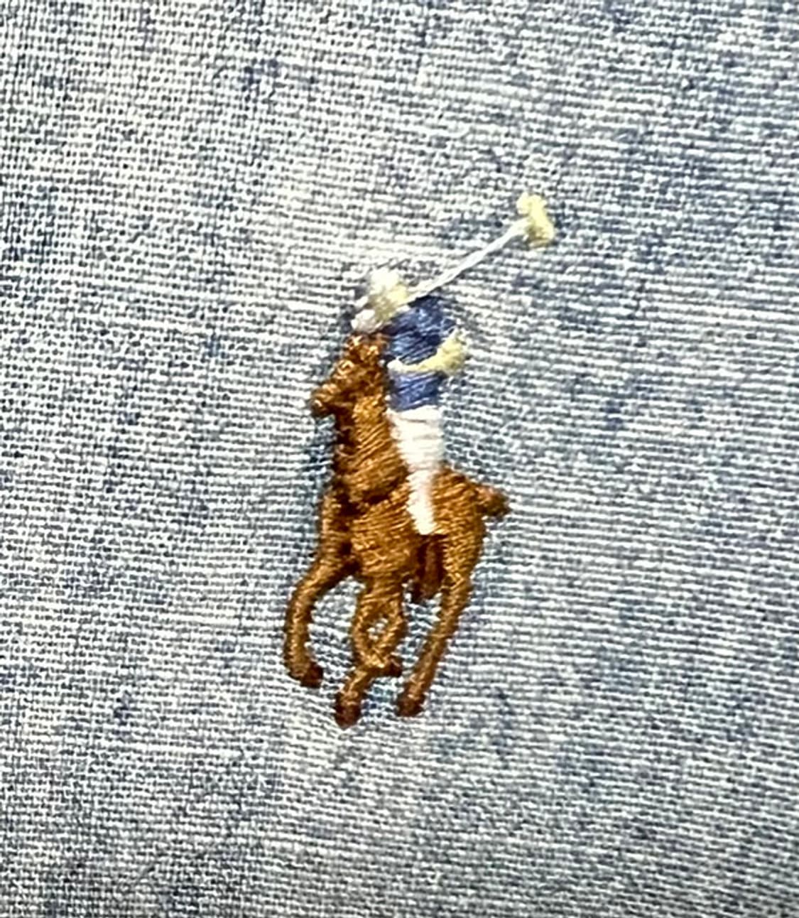 POLO 폴로 남자 샴브레이 데님셔츠 청남방 춘추 신형 캐주얼 L 100 상품이미지4