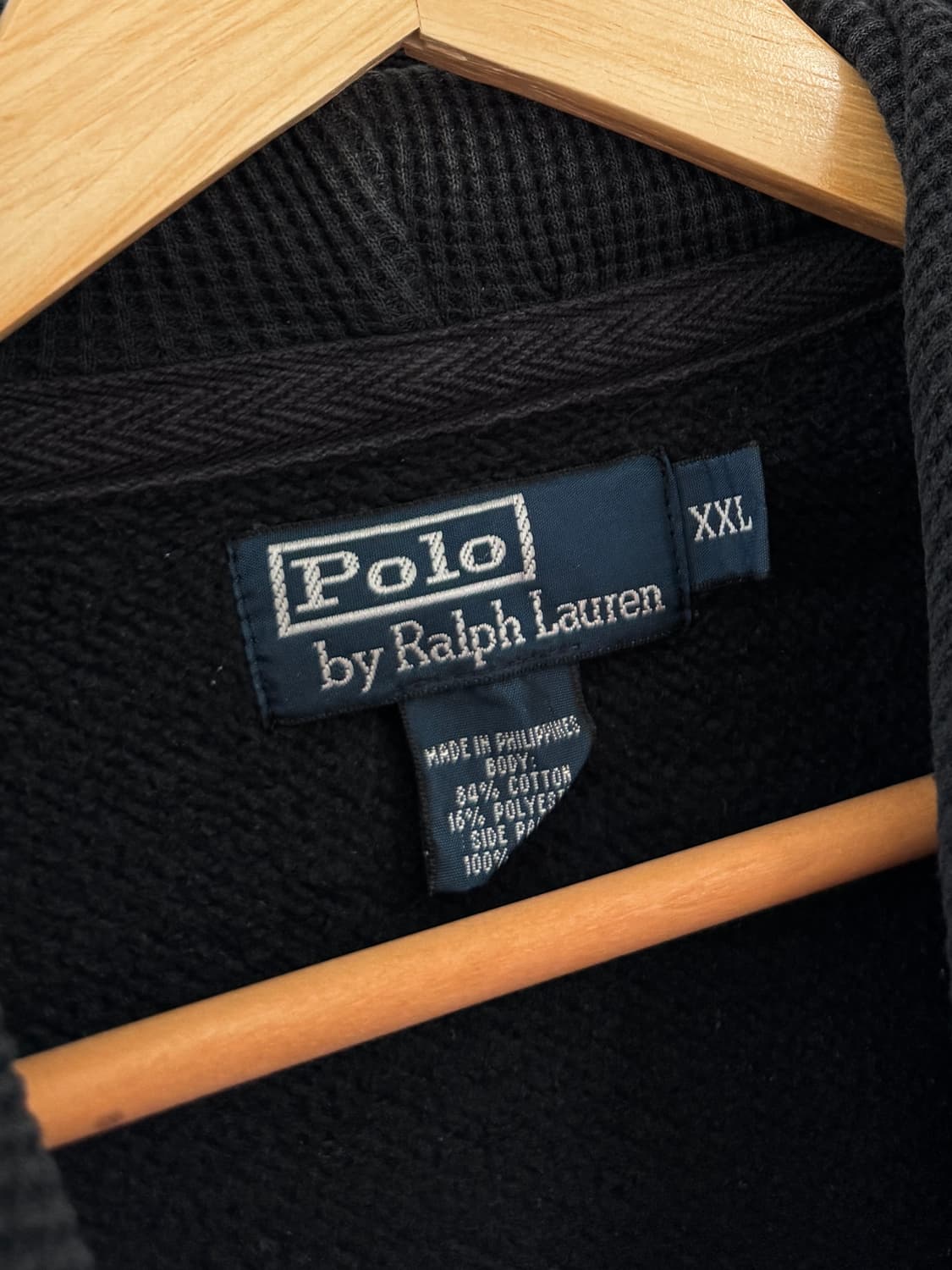 폴로 블랙 써멀 투웨이 후드집업 상품이미지4