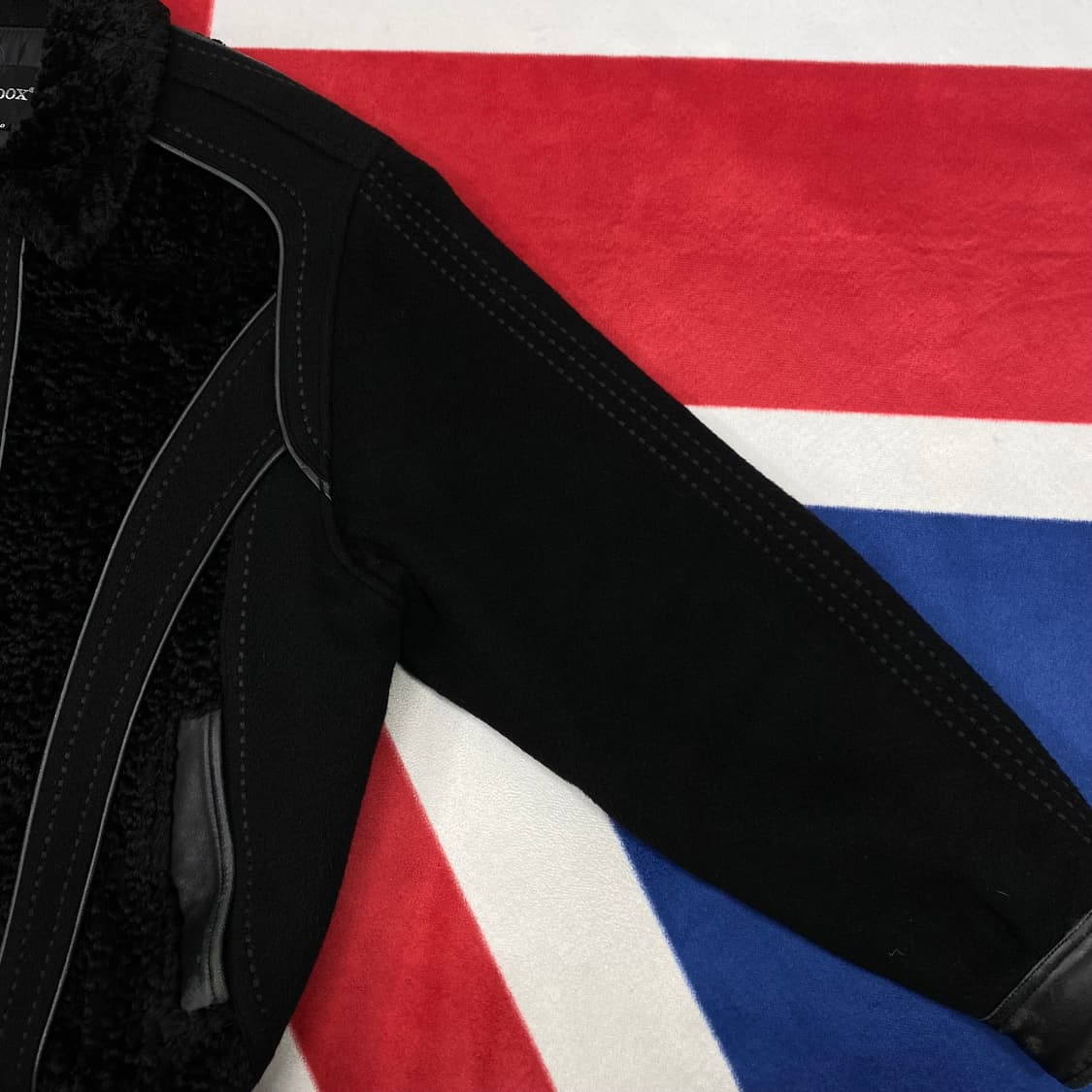 빈티지 양가죽 배색울자켓 100 상품이미지4