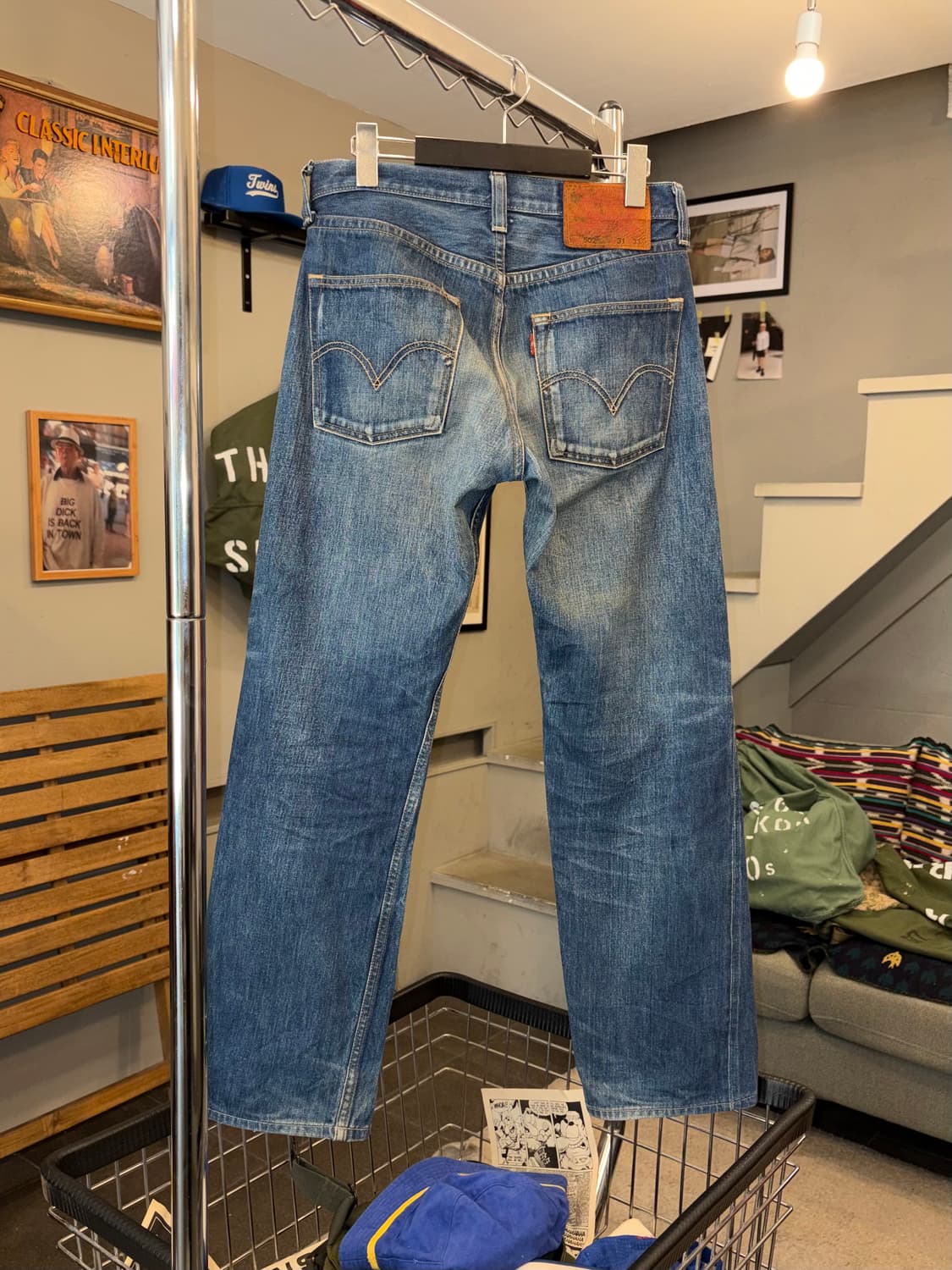 00‘s Levi’s 502 J22 selvedge denim pants 상품이미지8