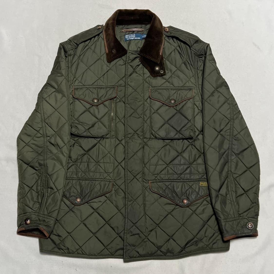 L 폴로랄프로렌 코듀로이 카라 퀄팅 자켓 상품이미지2