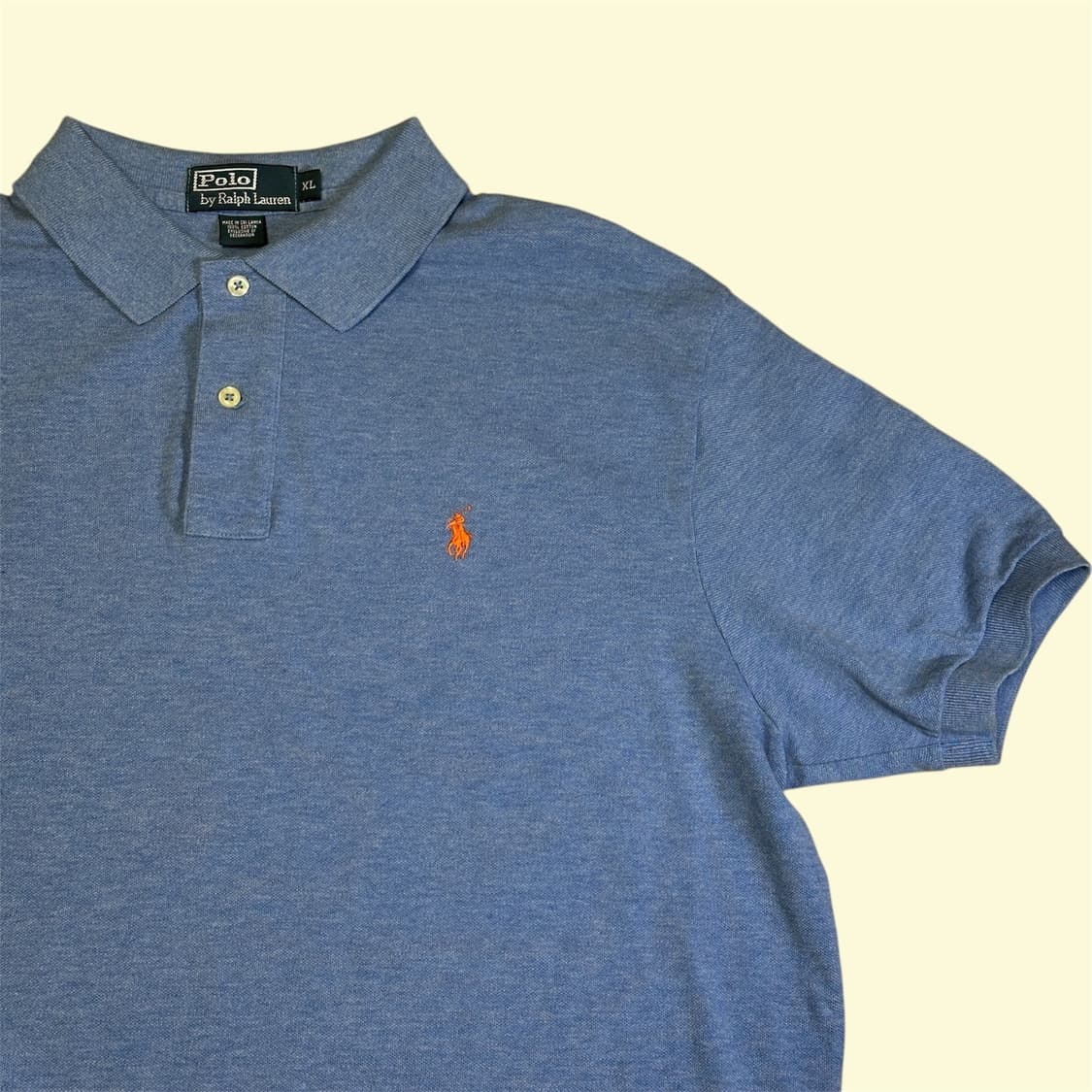 폴로 랄프 로렌 정품 반팔 카라티 스카이블루 XL 상품이미지2