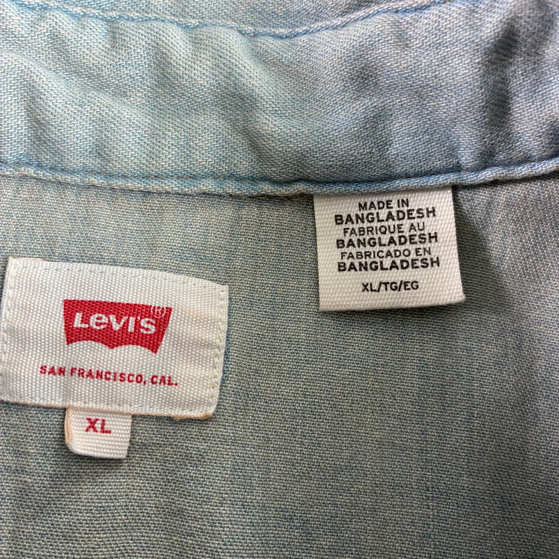 Levi's  리바이스 레드탭 웨스턴 반팔 데님 셔츠  상품이미지4
