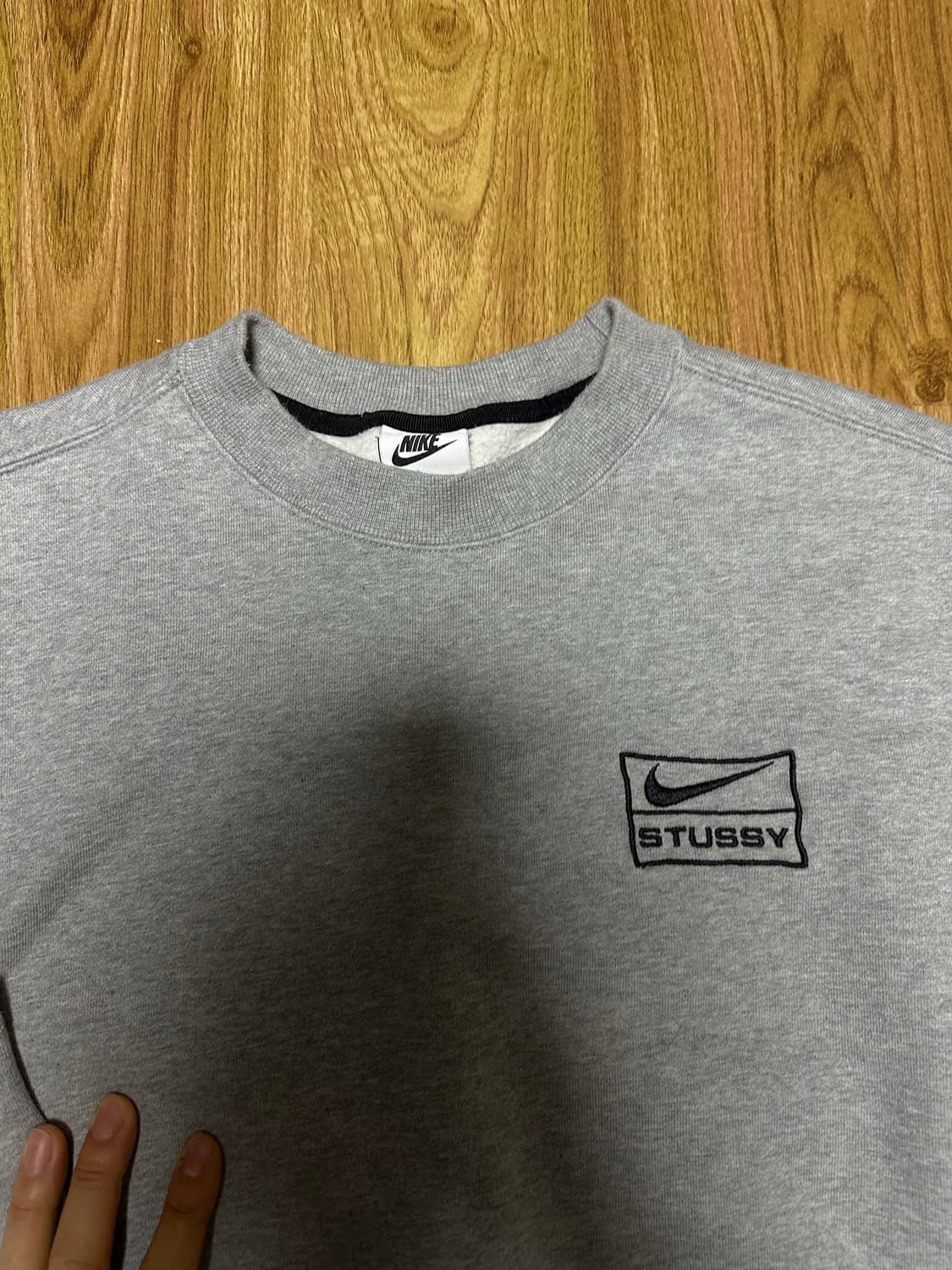 S 나이키 스투시 맨투맨 회색 상품이미지2