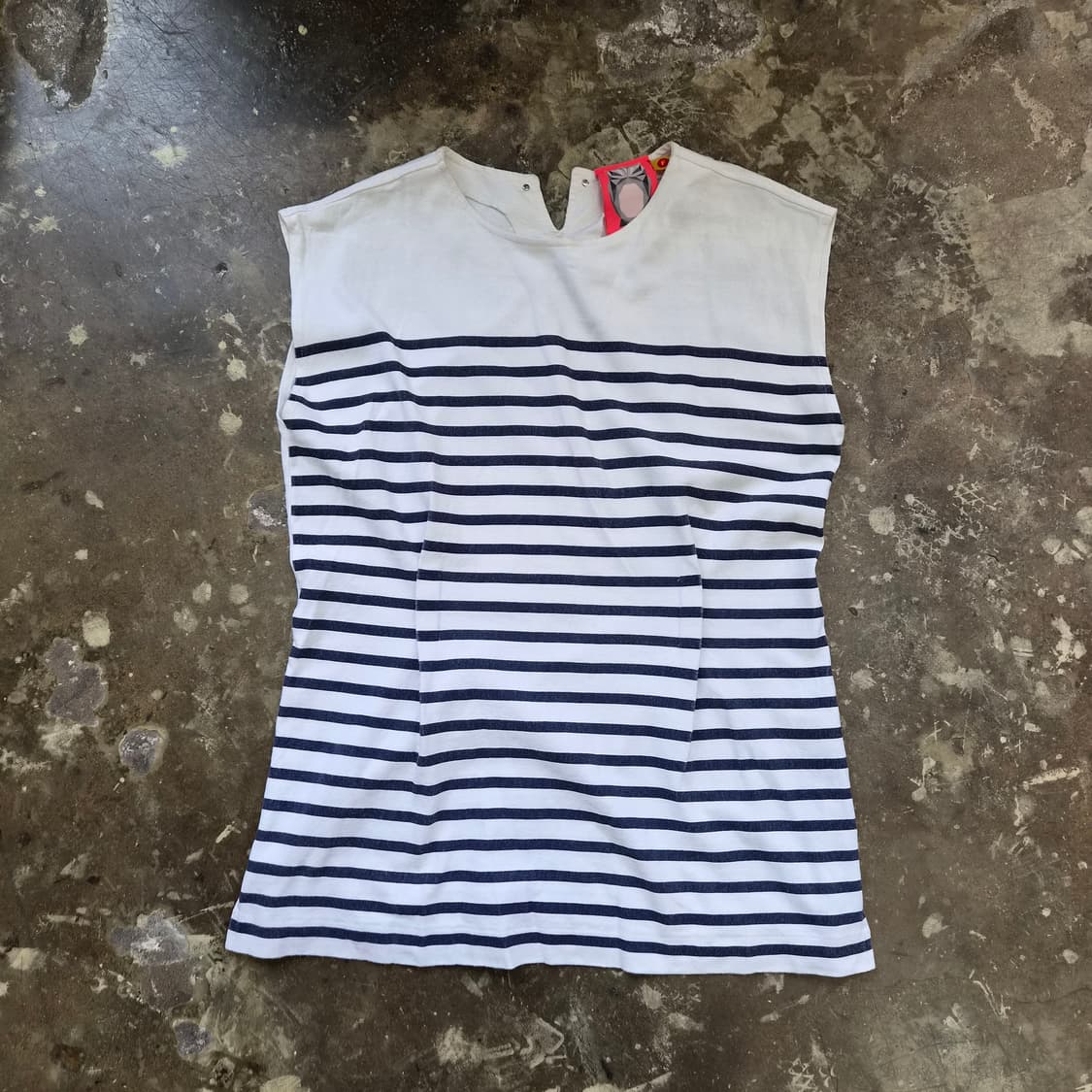 F) 럭키슈에뜨 마린룩 스트라이프 티셔츠 나시 티셔츠 상품이미지1