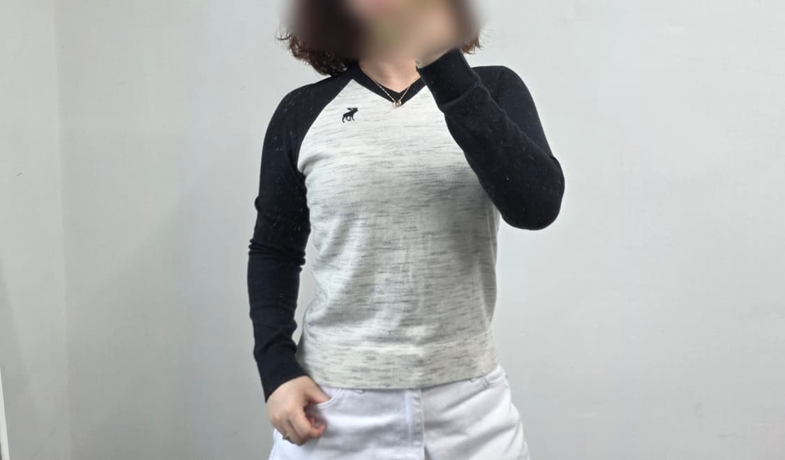 [프립]아베크롬비 키즈 브이넥니트 상품이미지2
