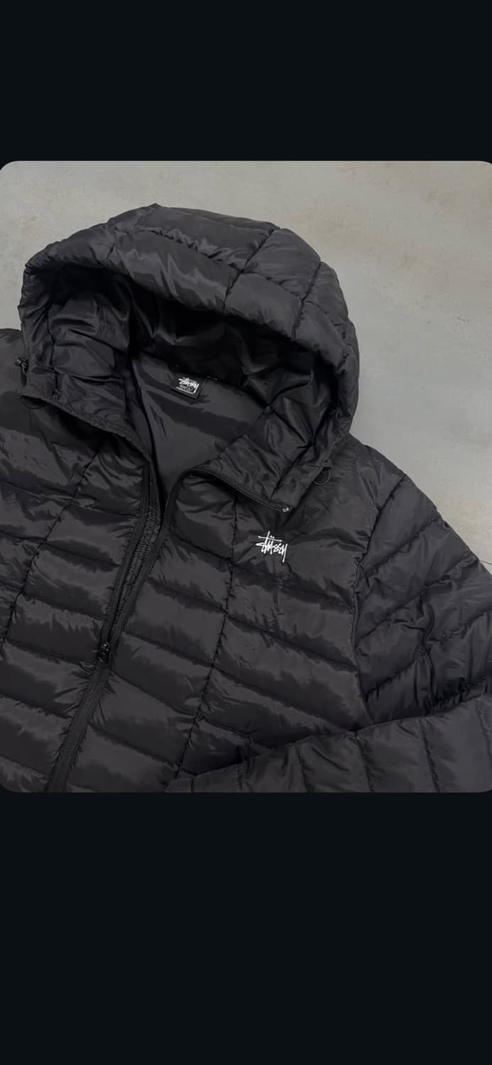 스투시 블랙 경량패딩 상품이미지2