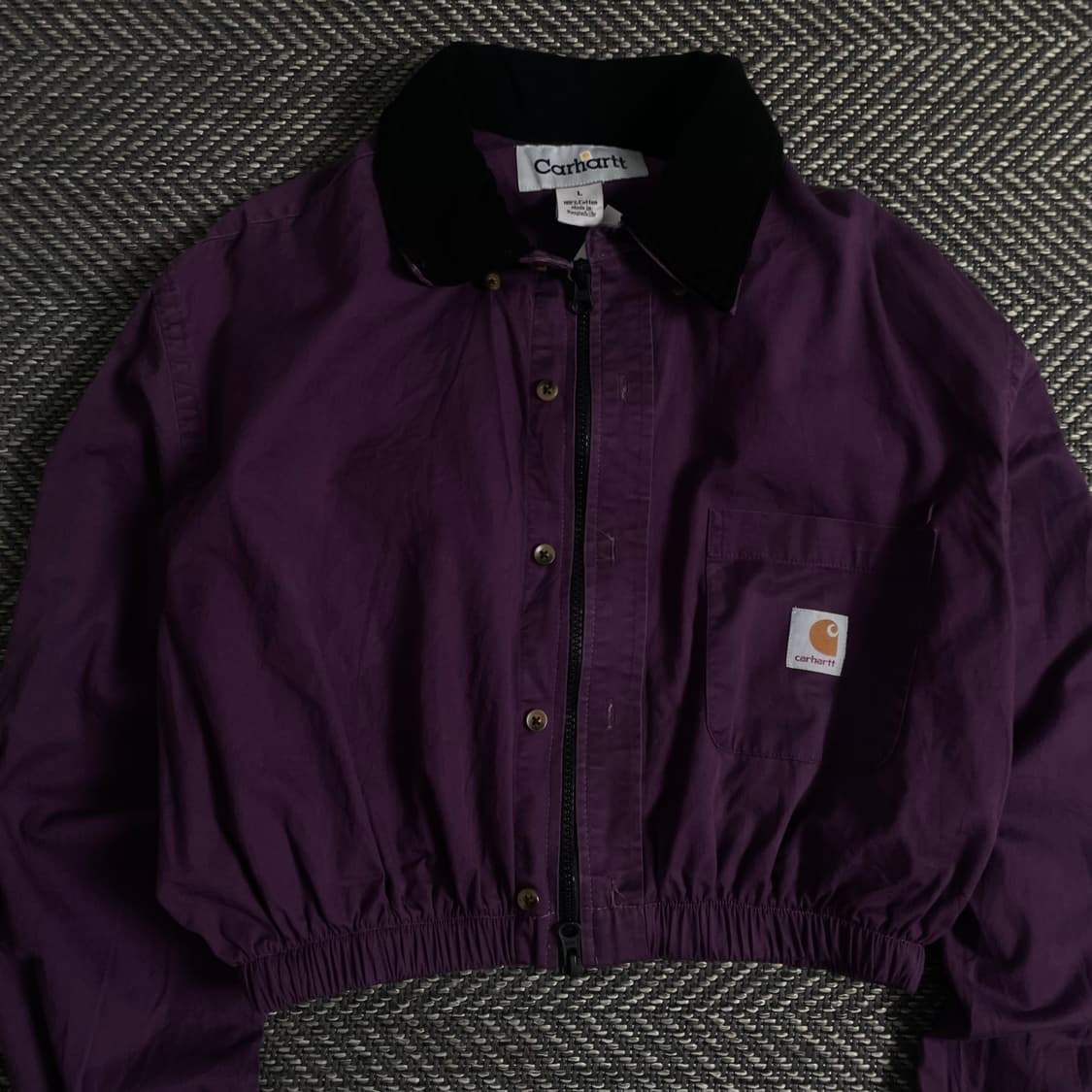 칼하트 크롭 리메이크 투웨이 셔츠 자켓o 3510 상품이미지4