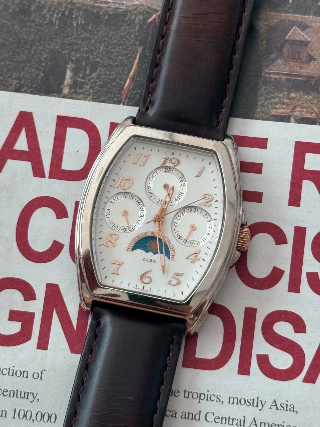 Seiko ALBA 쿼츠 Moonphase Multi-Calender 2 상품이미지1