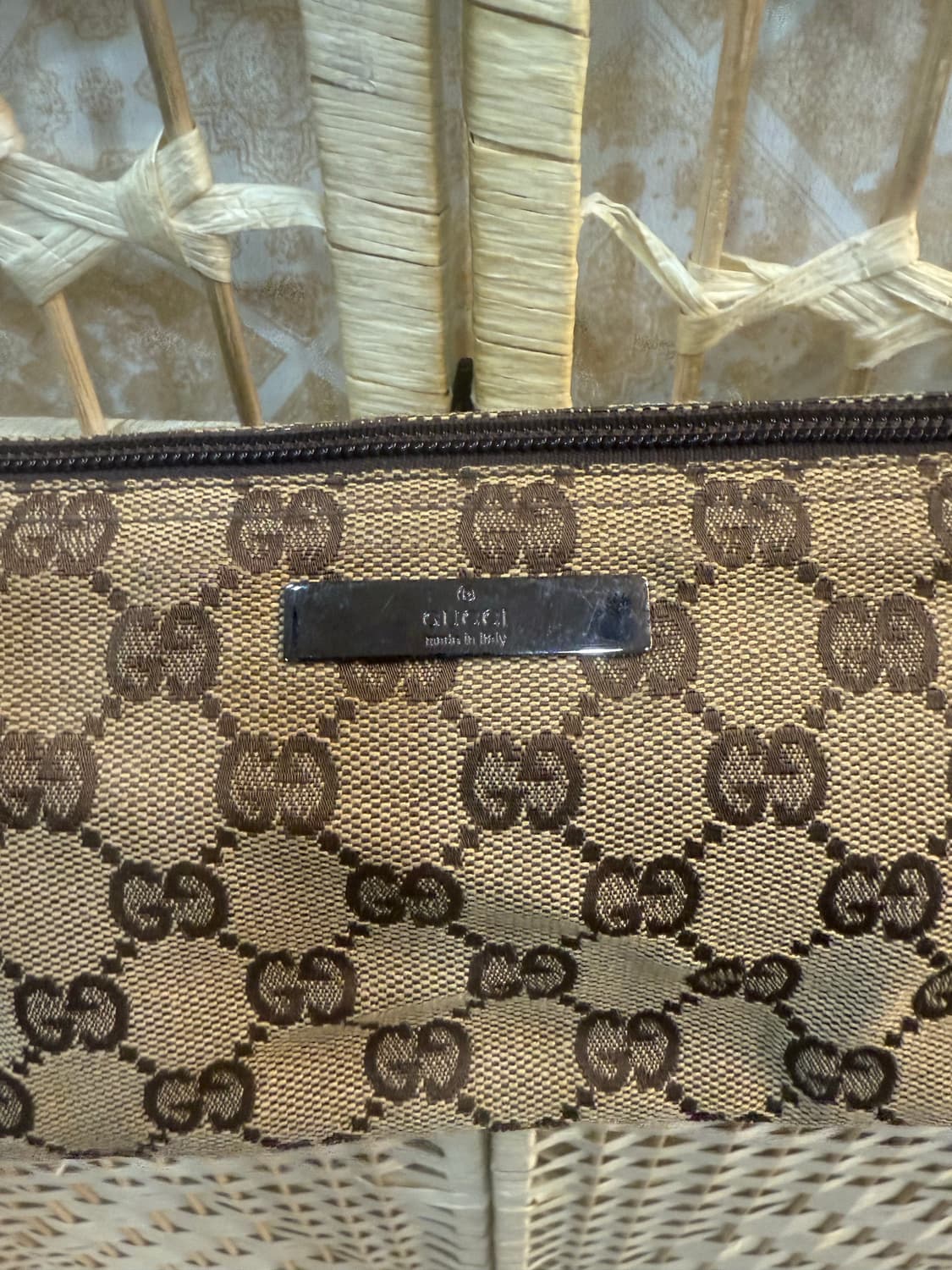 정품 구찌 빈티지 자가드 미니 토트백 팝니다 상품이미지2