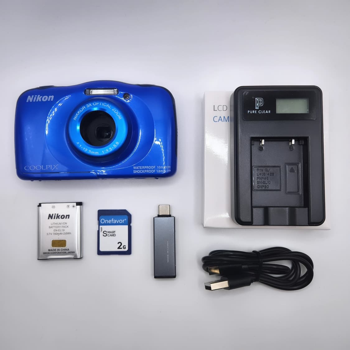 ​📸 ✨ [올인원키트] 니콘 Coolpix W100 블루 디지털카메라 상품이미지5