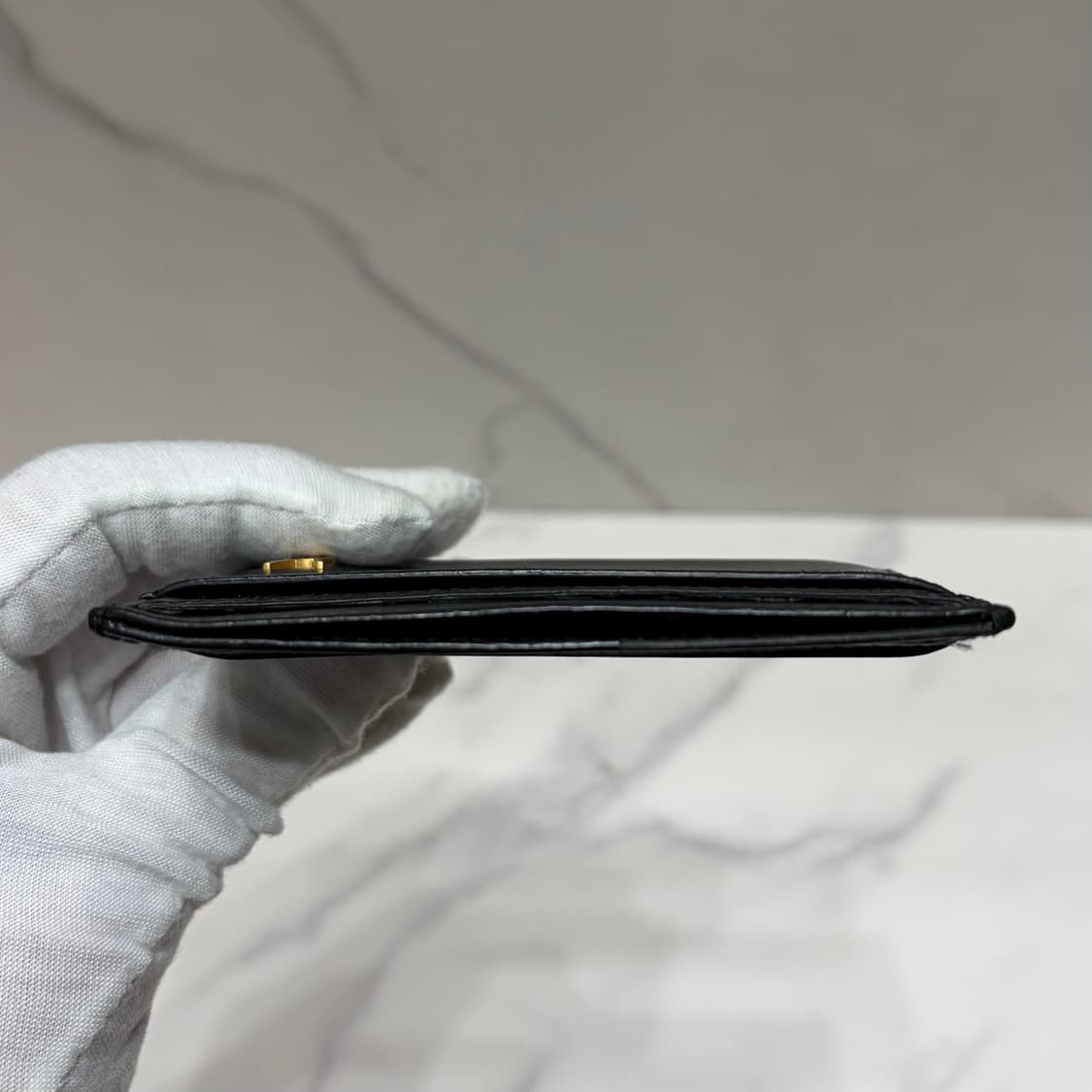 [정품]  생로랑 모노그램 금장 카드지갑 상품이미지7