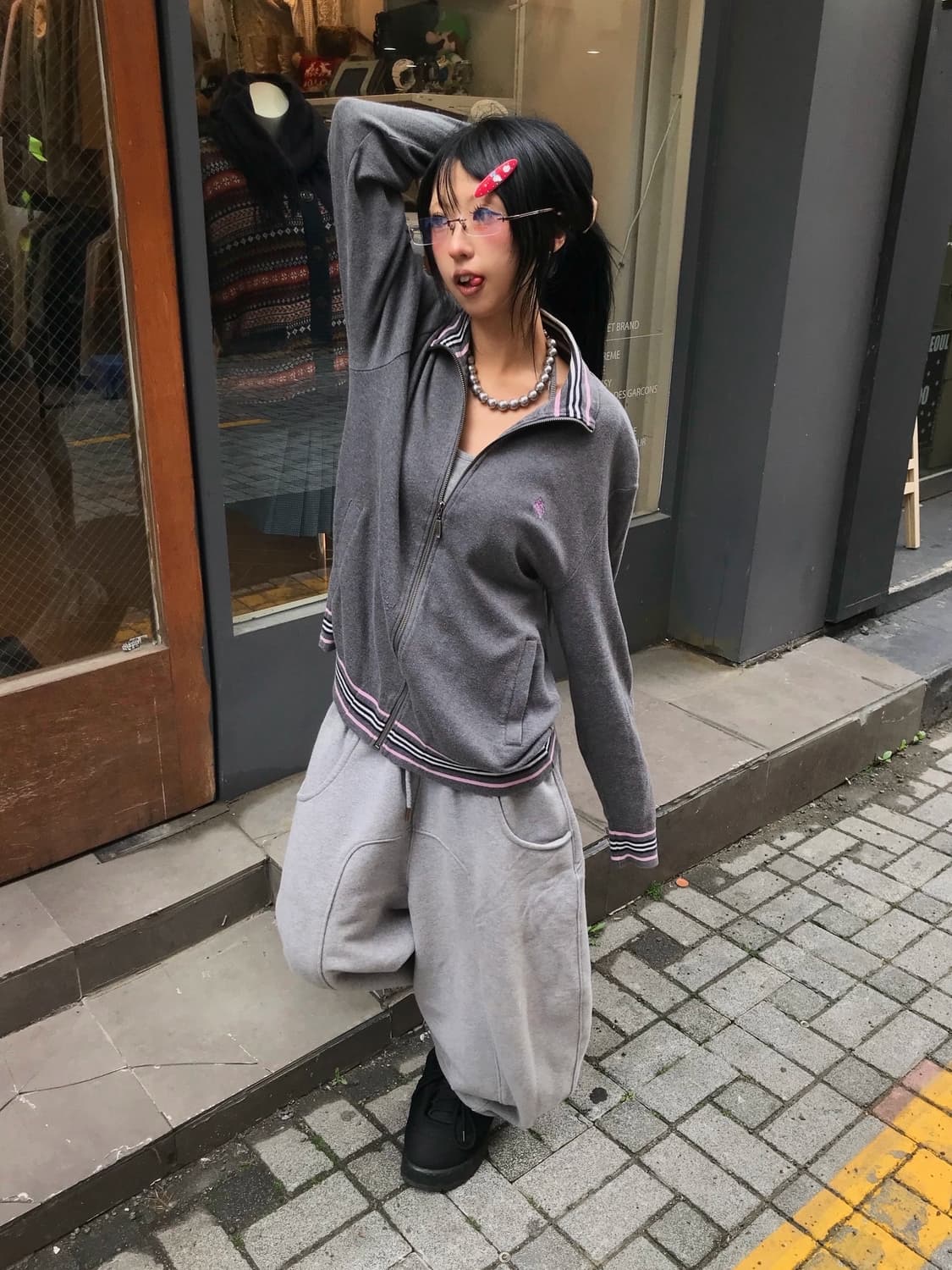 Burberry Pink Detail Zip-Up 상품이미지1