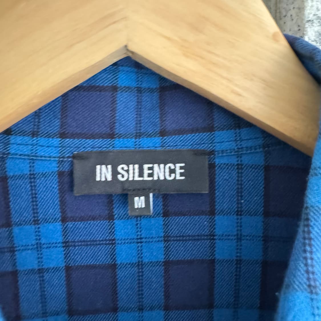 인사일런스 언밸런스 체크 셔츠 상품이미지7