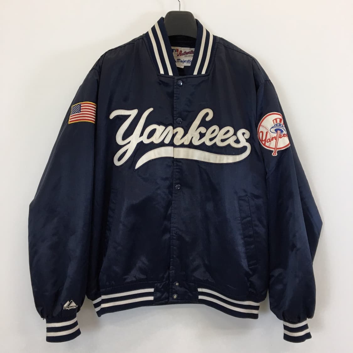 마제스틱 양키스 00s 성조기 바시티점퍼 L  상품이미지1