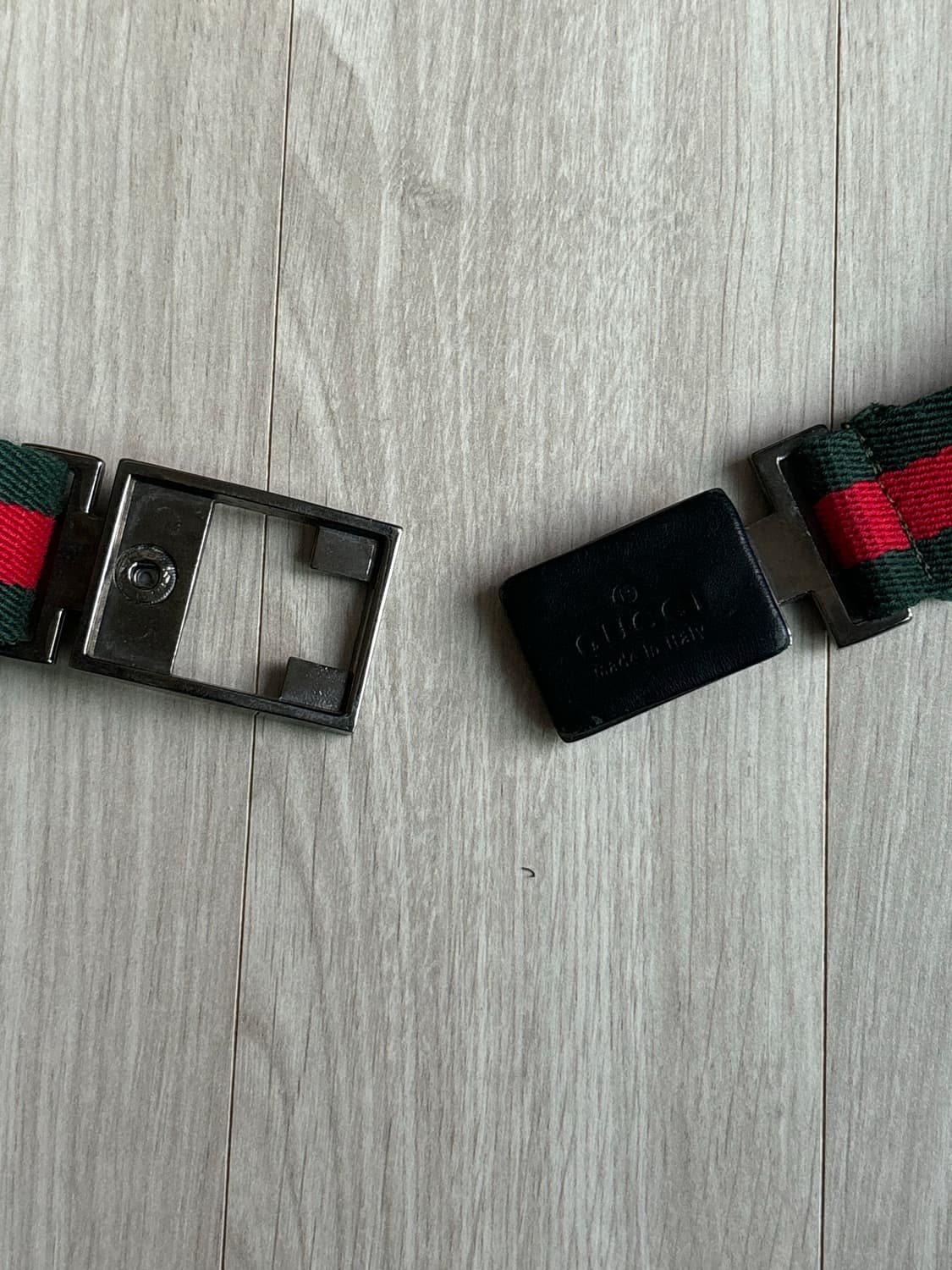 구찌 웹 스트랩 벨트 (Green/Red) 상품이미지5