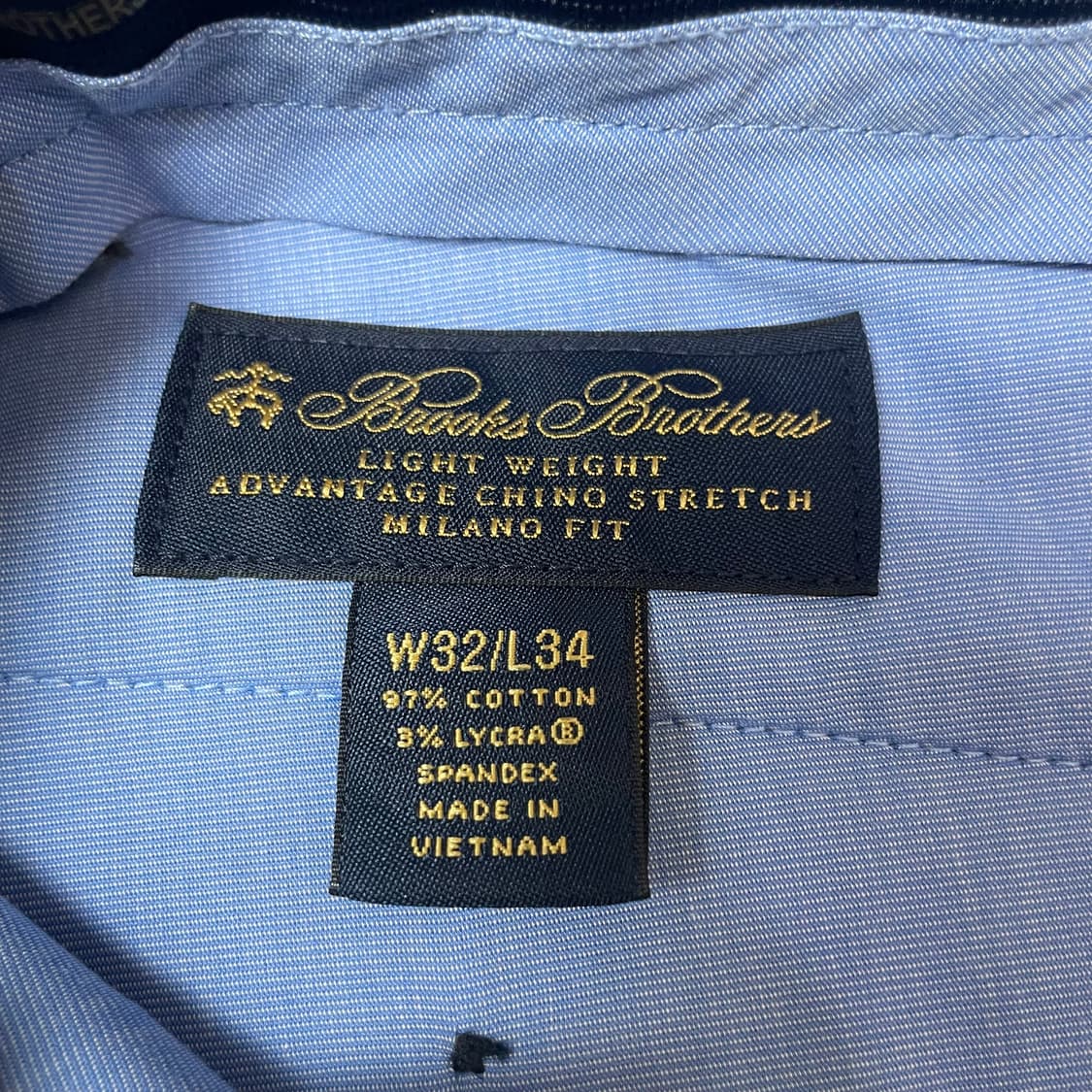 (32) 브룩스브라더스 라이트웨이트 스트레치 밀라노 핏 치노 팬츠 상품이미지5