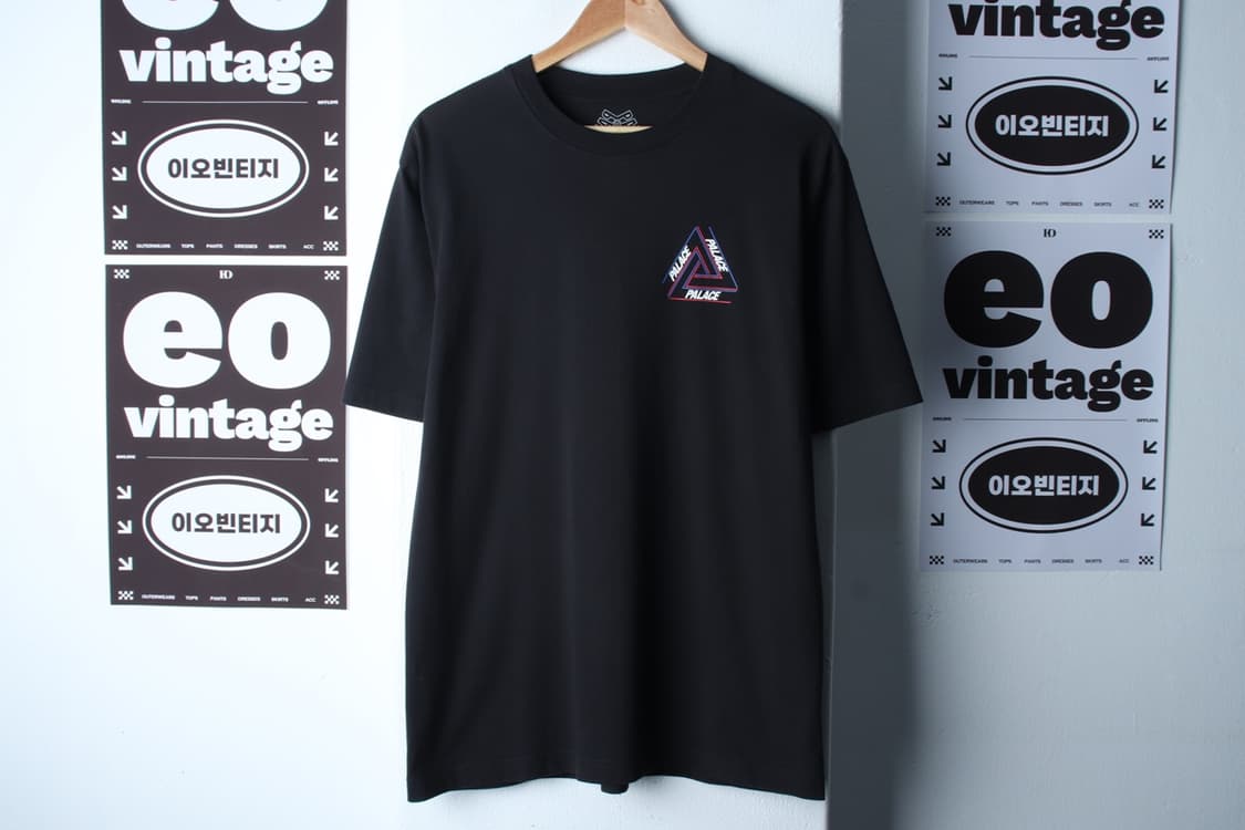 (L-XL) 팔라스 반팔 티셔츠 21SS 베이지컬리 어 블랙-H32382 상품이미지2