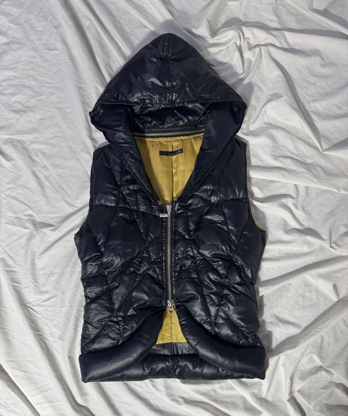 빈티지 입체 퀼팅 다운 베스트 y2k lgb goa 상품이미지1