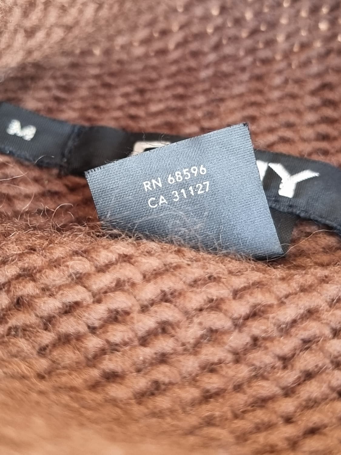 DKNY 여성 브라운 퍼 장식 니트 (M)  상품이미지4