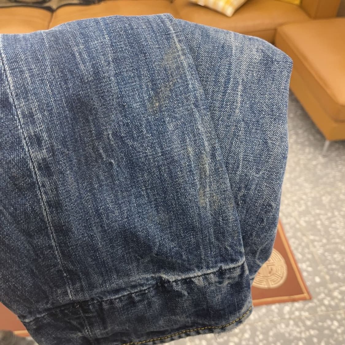 에비수 올드스쿨 레트로 포켓 프린팅 데님팬츠 31인치 C09069 상품이미지7