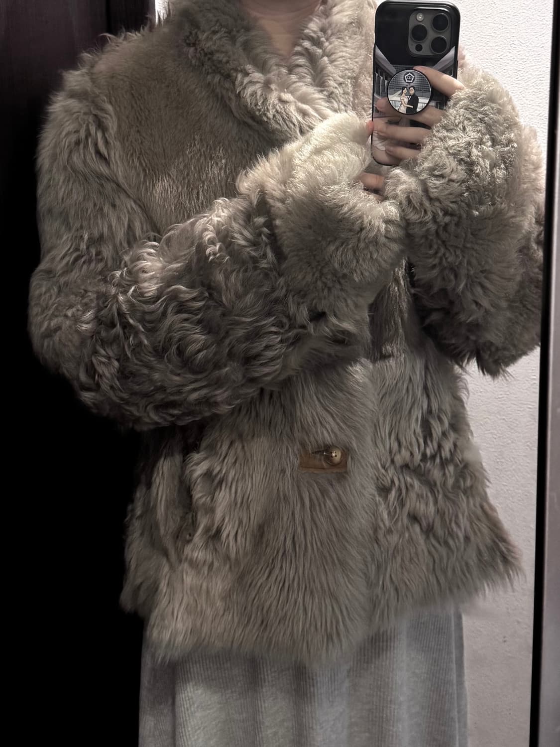 양털 숏 코트 (드라이해둠) 상품이미지6