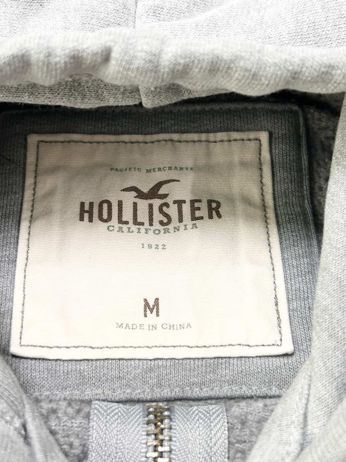 홀리스터 자수로고 그레이 후드집업 상품이미지7