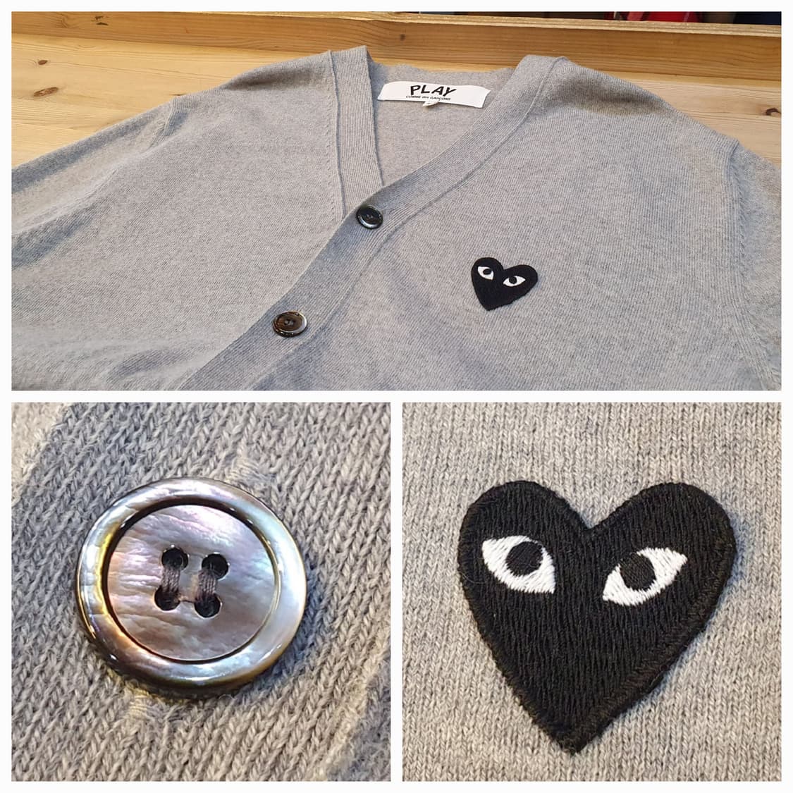 100.꼼데가르송 울 가디건 상품이미지3