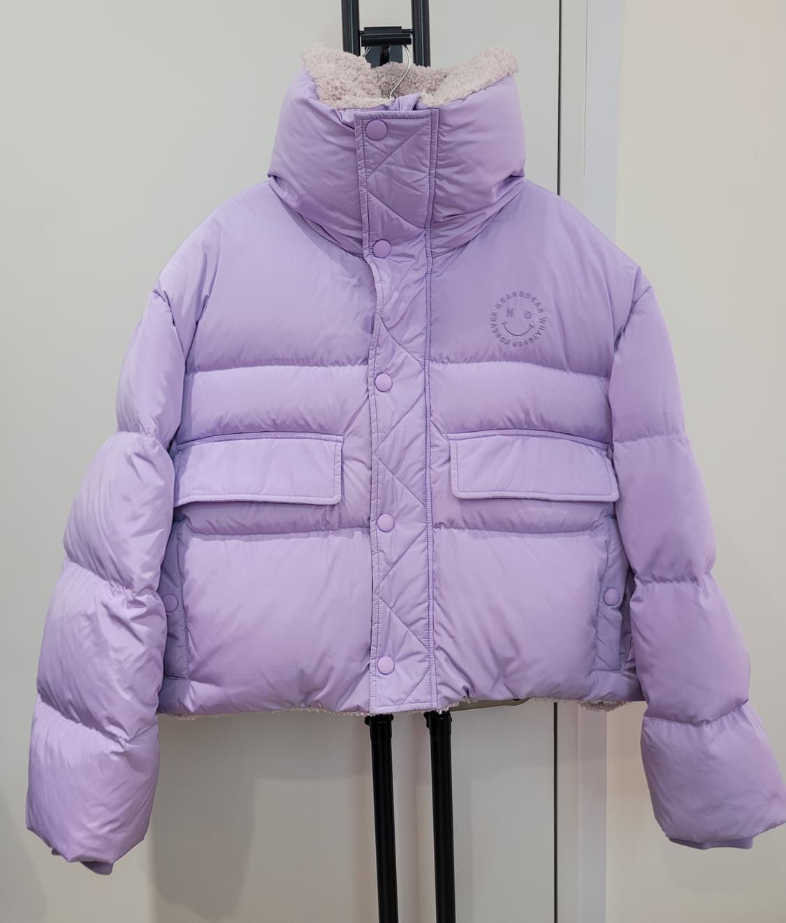 니어앤디어 라벤더 덕다운 숏 패딩 점퍼 프리사이즈 상품이미지2